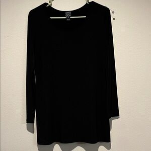 CLARA SUNWOO Classic Black Long Sleeve Top